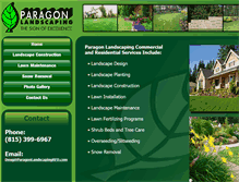 Tablet Screenshot of paragonlandscapingrfd.com